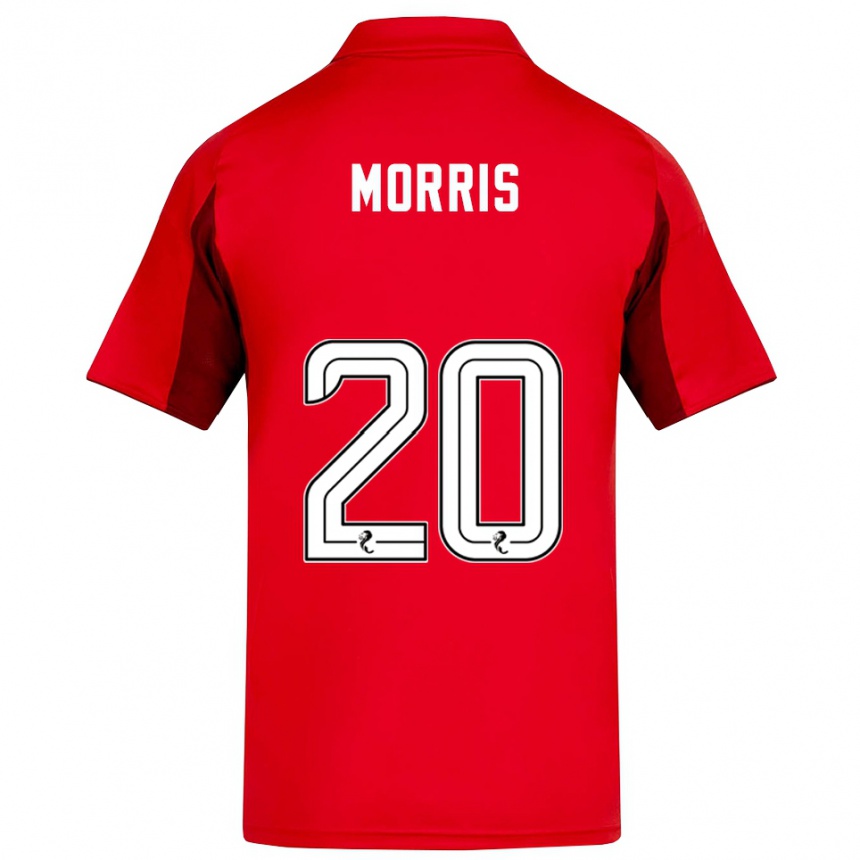 גברים כדורגל שיידן מוריס #20 אדום בורדו ג'רזי ביתית 2025/26