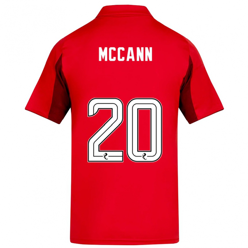 גברים כדורגל אנאליסה מק'קאן #20 אדום בורדו ג'רזי ביתית 2025/26