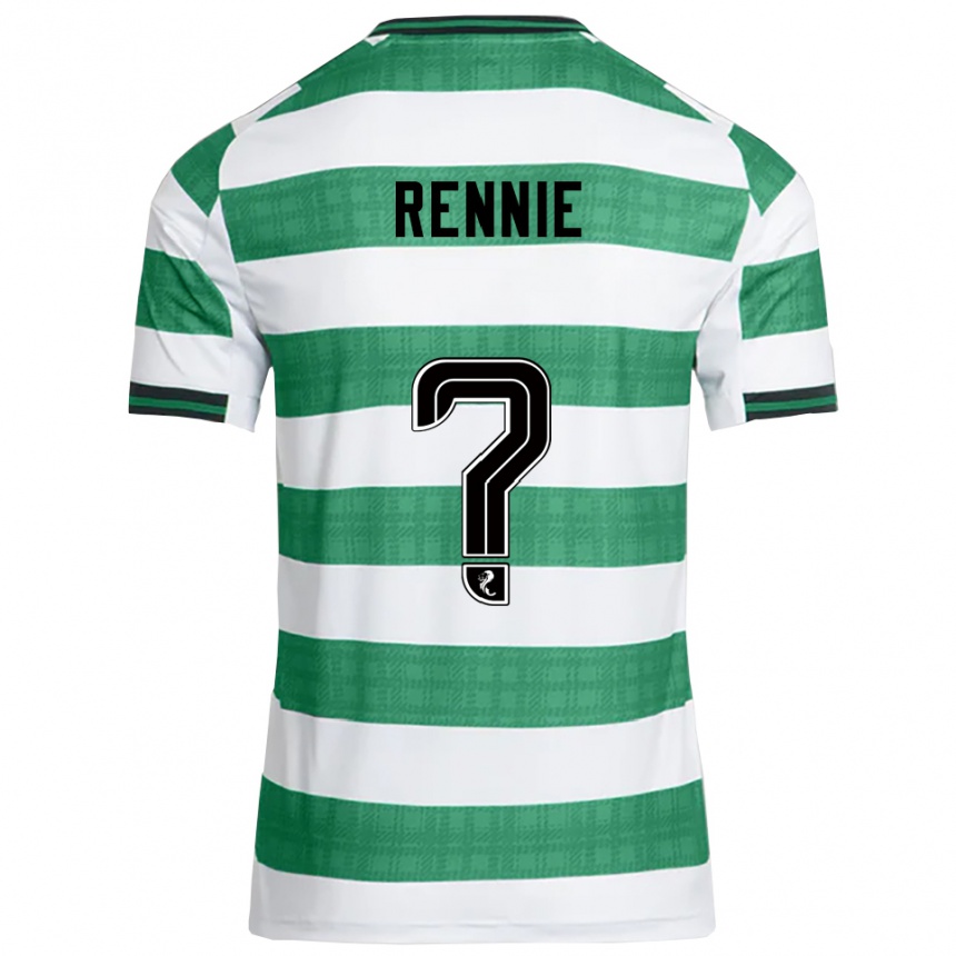 גברים כדורגל Erskine Rennie #0 ירוק לבן ג'רזי ביתית 2025/26