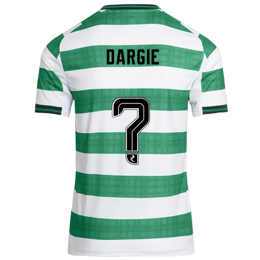 גברים כדורגל Ryhs Dargie #0 ירוק לבן ג'רזי ביתית 2025/26