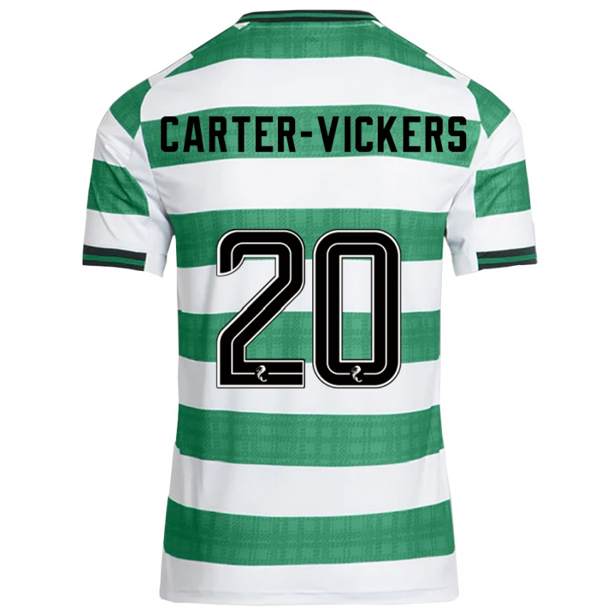 גברים כדורגל קמרון קרטר-ויקרס #20 ירוק לבן ג'רזי ביתית 2025/26
