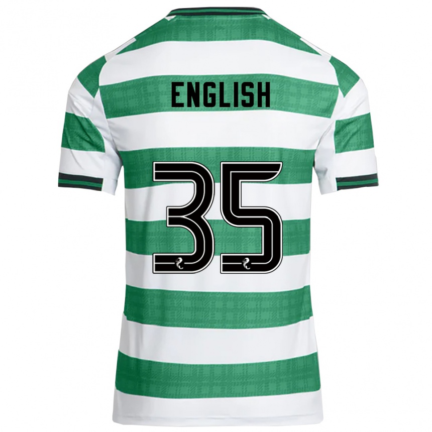 גברים כדורגל Isaac English #35 ירוק לבן ג'רזי ביתית 2025/26