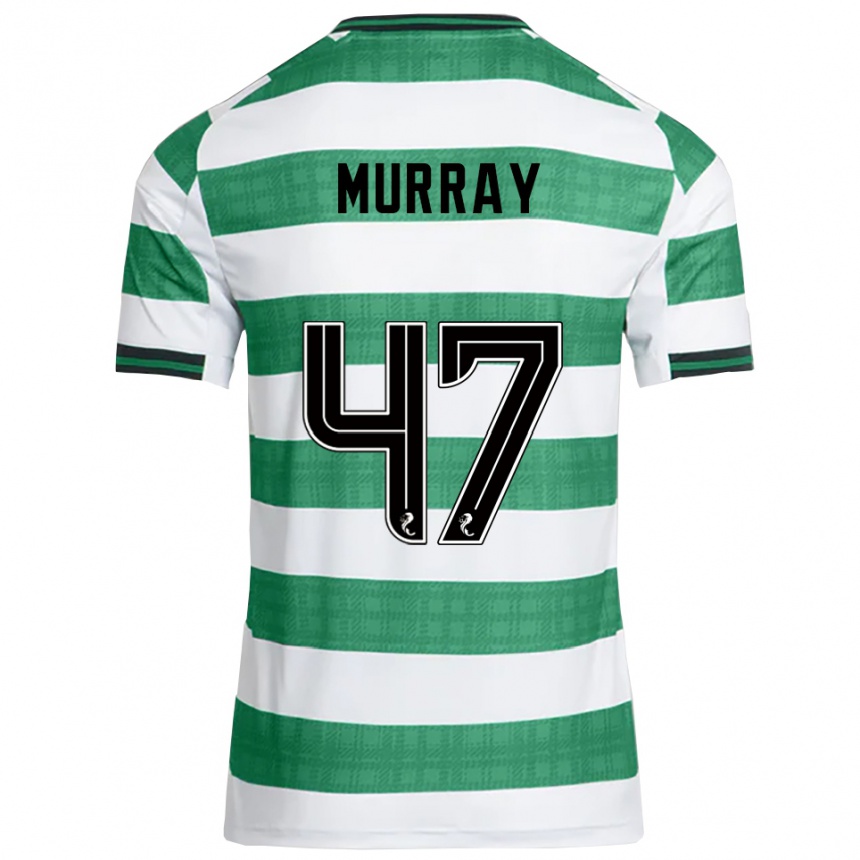 גברים כדורגל דיין מוראי #47 ירוק לבן ג'רזי ביתית 2025/26