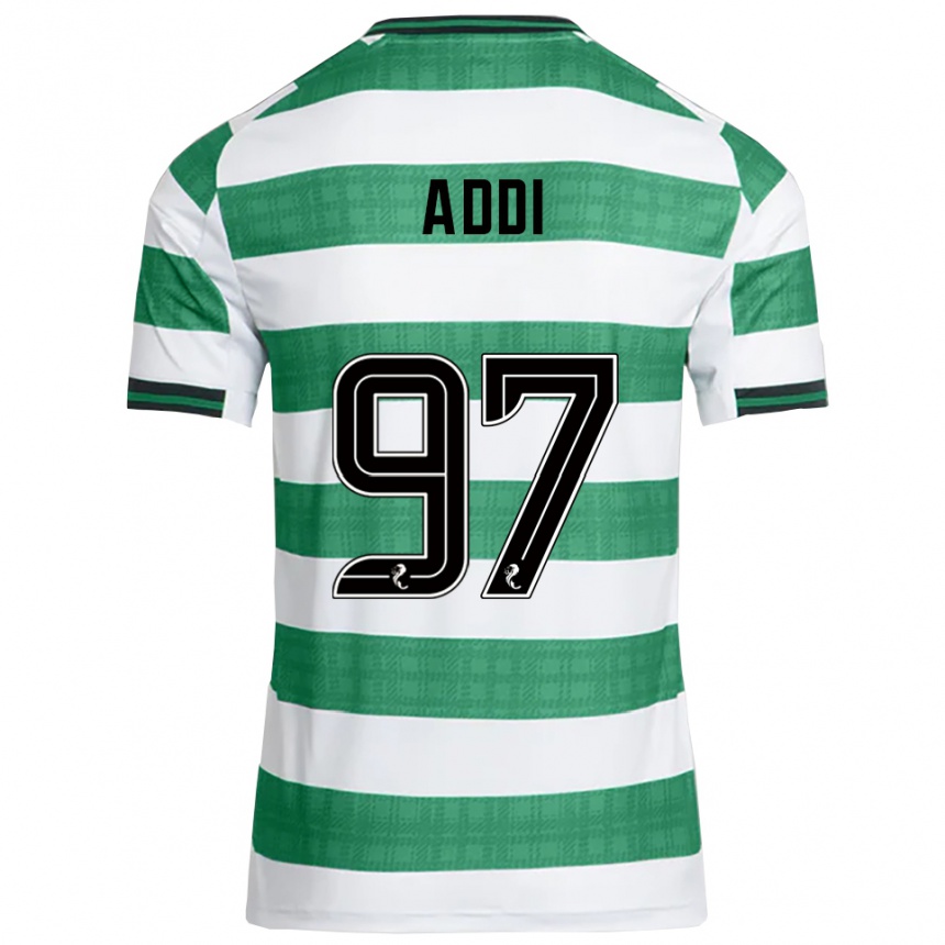 גברים כדורגל זה רק אדי #97 ירוק לבן ג'רזי ביתית 2025/26