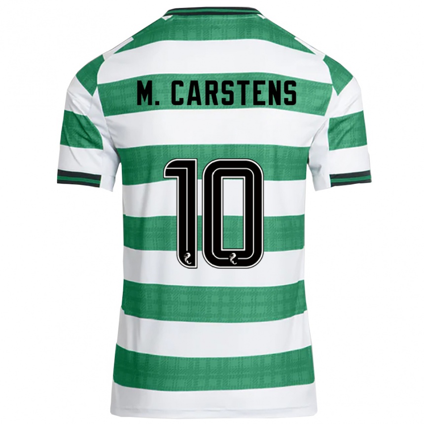 גברים כדורגל מתילד בונדגארד קרסטנס #10 ירוק לבן ג'רזי ביתית 2025/26