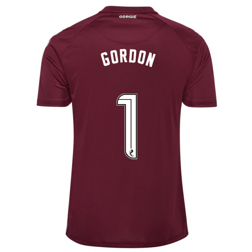 גברים כדורגל קרייג גורדון #1 בורדו לבן ג'רזי ביתית 2025/26