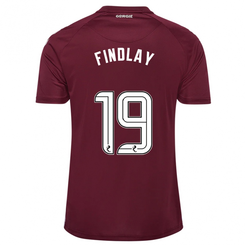 גברים כדורגל סטיוארט פינדלי #19 בורדו לבן ג'רזי ביתית 2025/26
