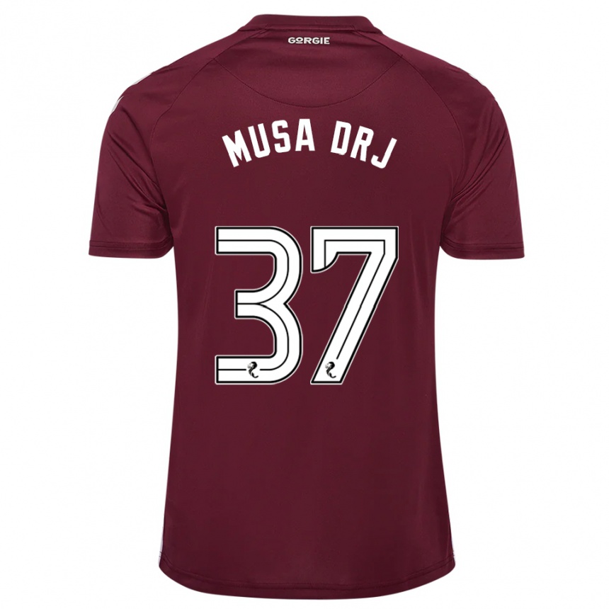 גברים כדורגל מוסה דראמה #37 בורדו לבן ג'רזי ביתית 2025/26
