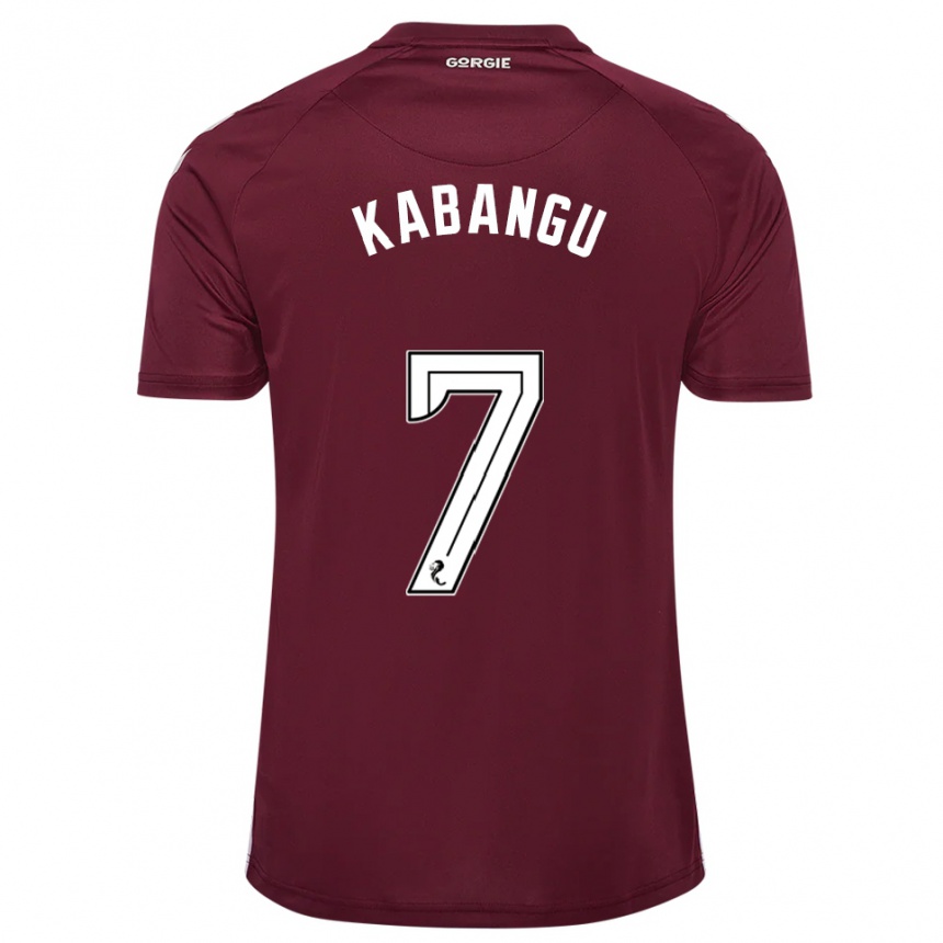 גברים כדורגל אלטון קבנגו #7 בורדו לבן ג'רזי ביתית 2025/26