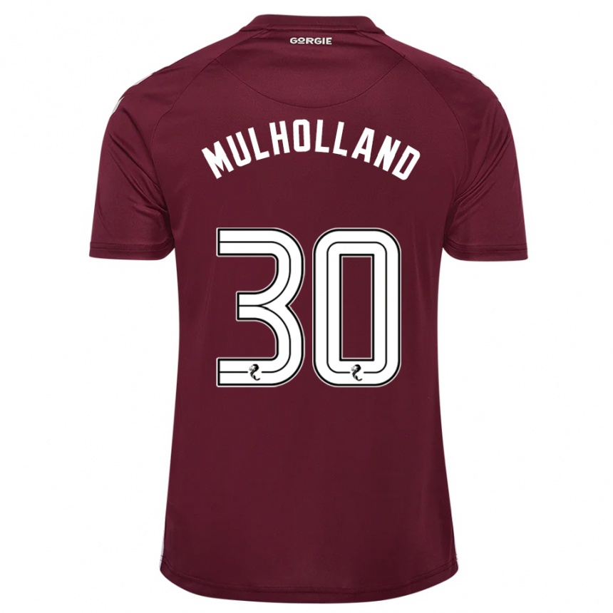 גברים כדורגל James Mulholland #30 בורדו לבן ג'רזי ביתית 2025/26