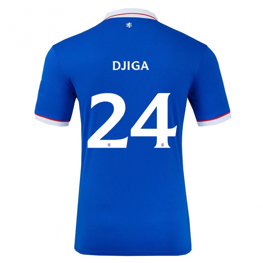 גברים כדורגל נאסר דג'יגה #24 כחול לבן ג'רזי ביתית 2025/26