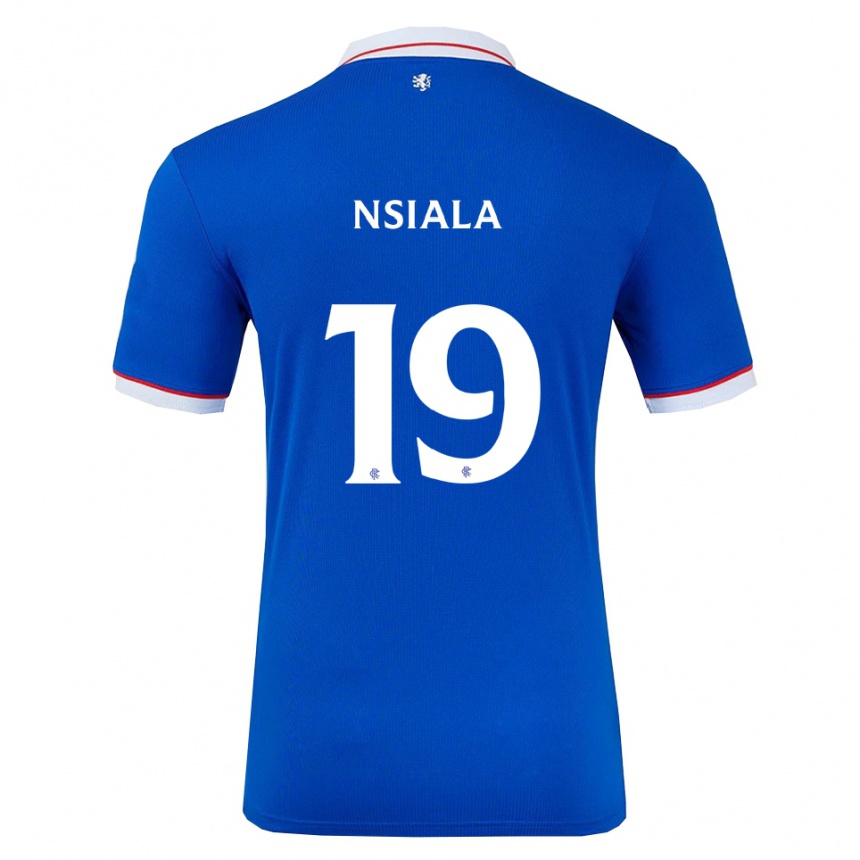 גברים כדורגל קלינטון נסיאלה #19 כחול לבן ג'רזי ביתית 2025/26