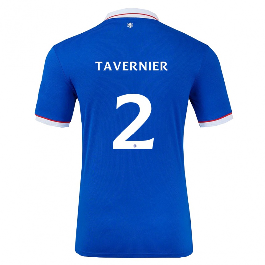 גברים כדורגל ג'יימס טברנייר #2 כחול לבן ג'רזי ביתית 2025/26