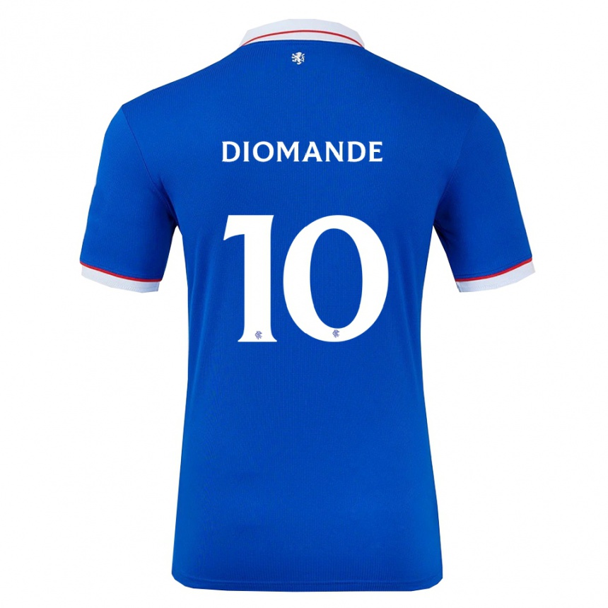 גברים כדורגל מוחמד דיומאנדה #10 כחול לבן ג'רזי ביתית 2025/26