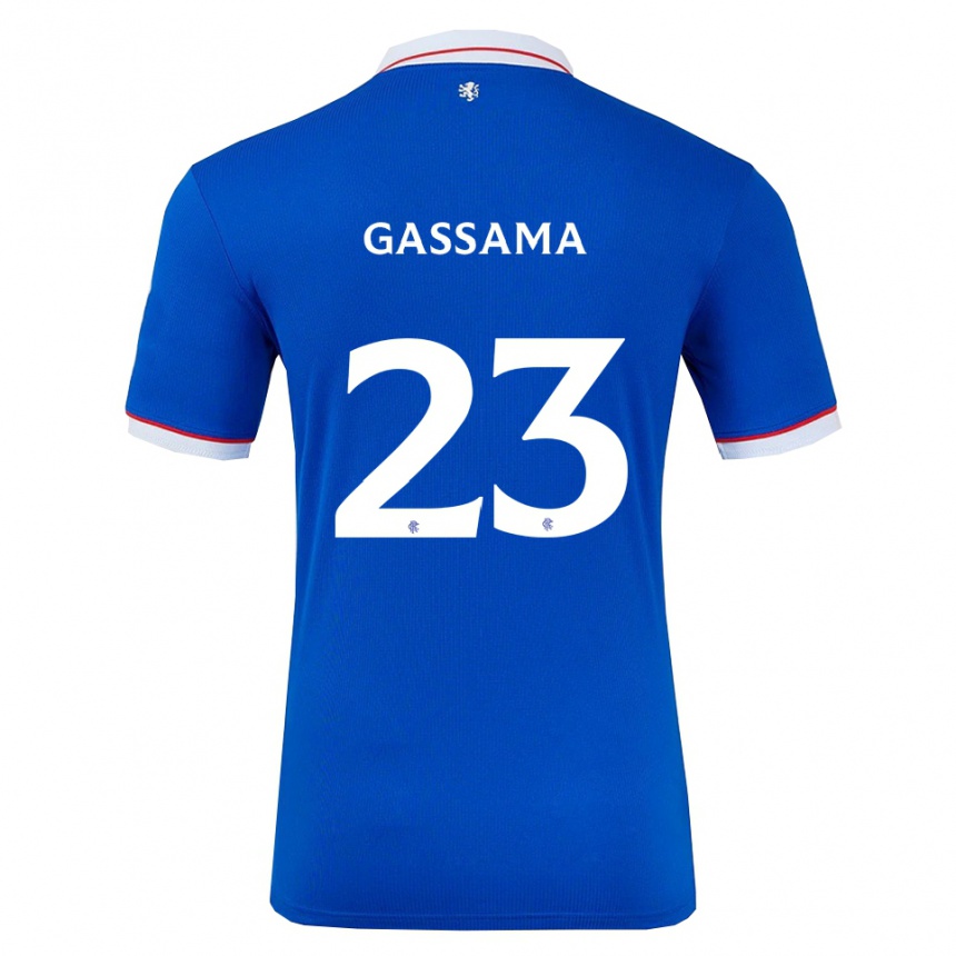 גברים כדורגל ג'ידי גסאמה #23 כחול לבן ג'רזי ביתית 2025/26