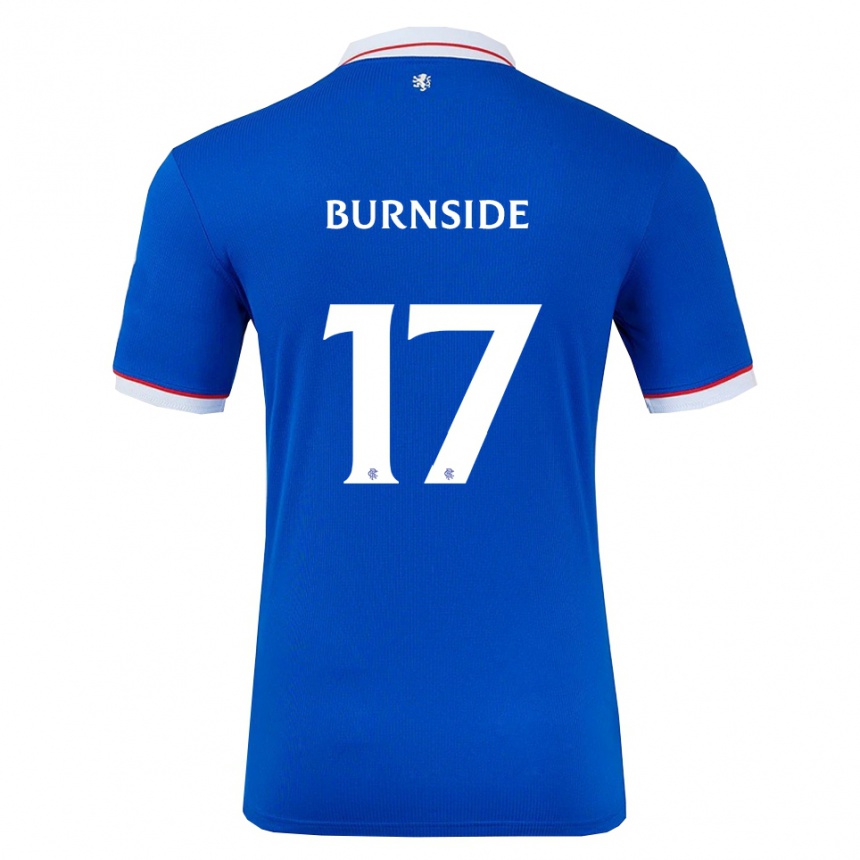 גברים כדורגל קאלום ברנסייד #17 כחול לבן ג'רזי ביתית 2025/26