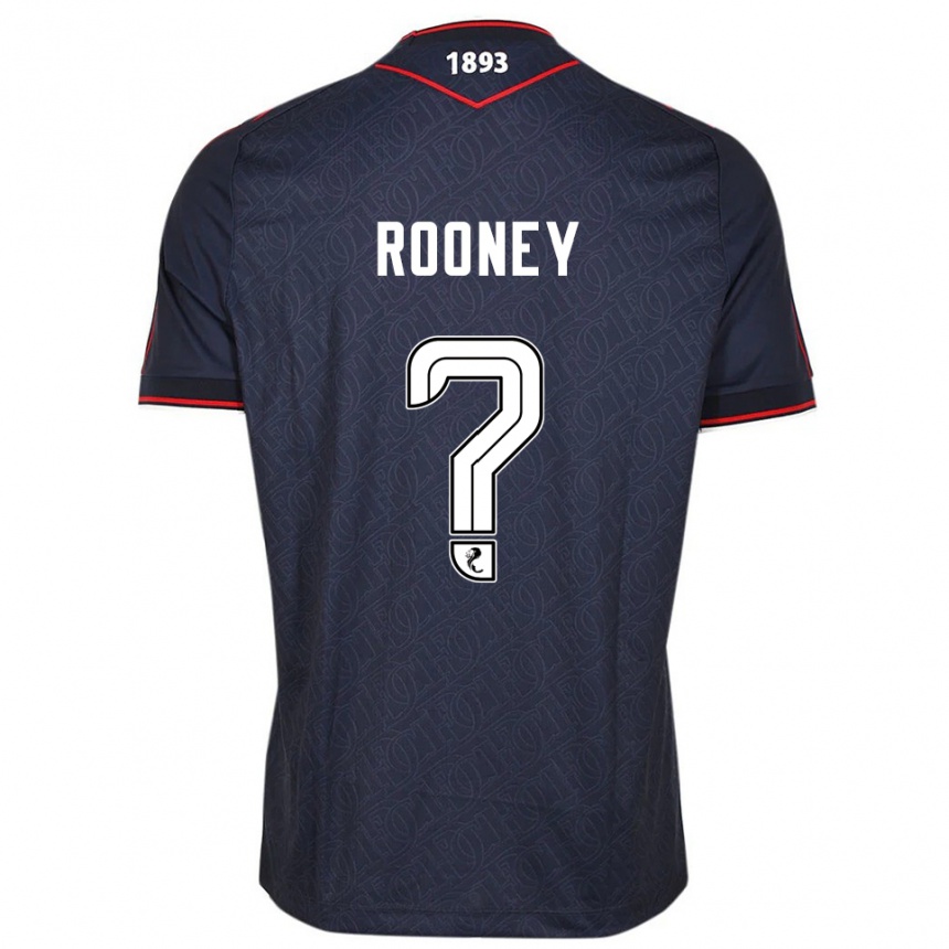 גברים כדורגל Chris Rooney #0 כחול נייבי לבן ג'רזי ביתית 2025/26