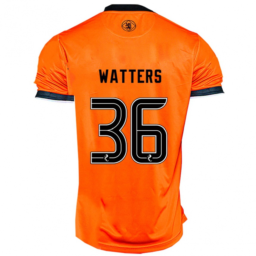 גברים כדורגל מקס ווטרס #36 כתום שחור ג'רזי ביתית 2025/26