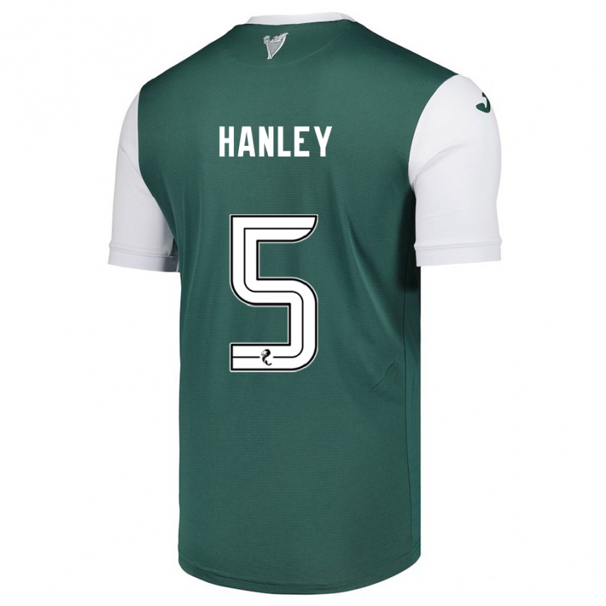 גברים כדורגל גרנט הנלי #5 ירוק לבן ג'רזי ביתית 2025/26 גברים כדורגל גרנט הנלי #5 ירוק לבן ג'רזי ביתית 2025/26