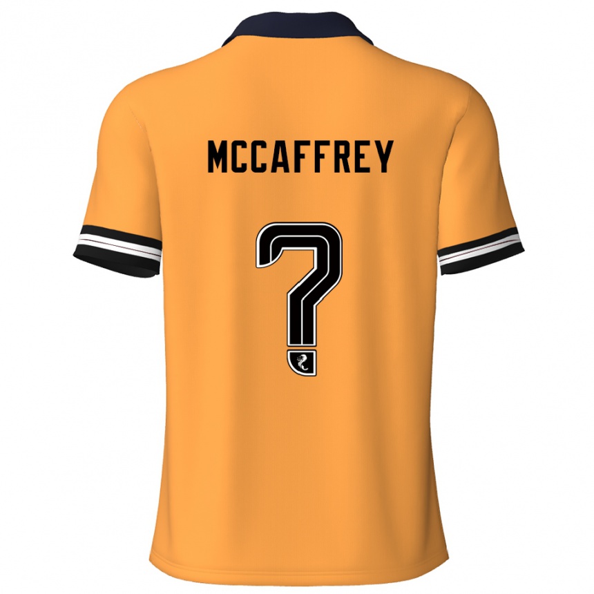גברים כדורגל Matthew Mccaffrey #0 צהוב שחור ג'רזי ביתית 2025/26