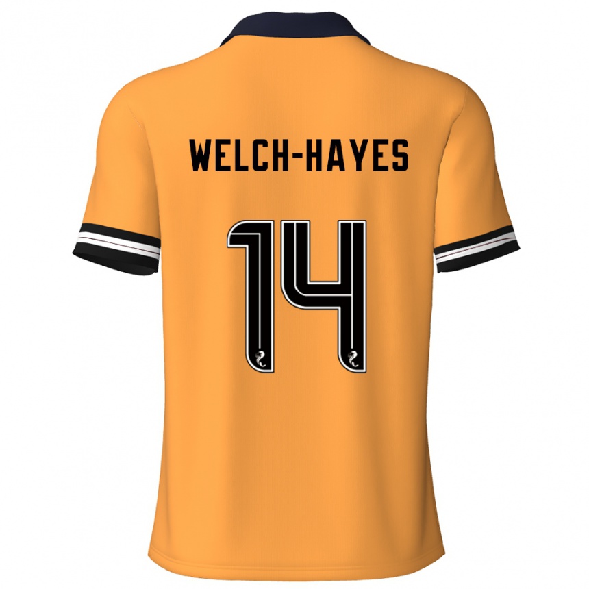 גברים כדורגל מיילס ולץ׳-הייז #14 צהוב שחור ג'רזי ביתית 2025/26