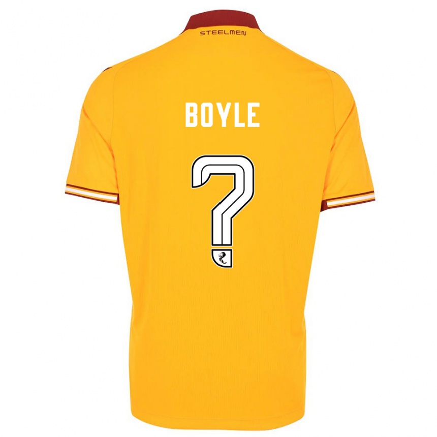 גברים כדורגל Callum Boyle #0 צהוב בורדו ג'רזי ביתית 2025/26