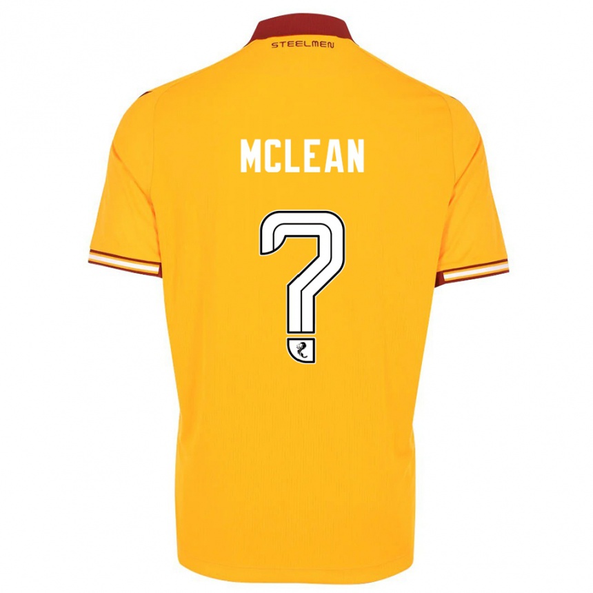 גברים כדורגל Harry Mclean #0 צהוב בורדו ג'רזי ביתית 2025/26