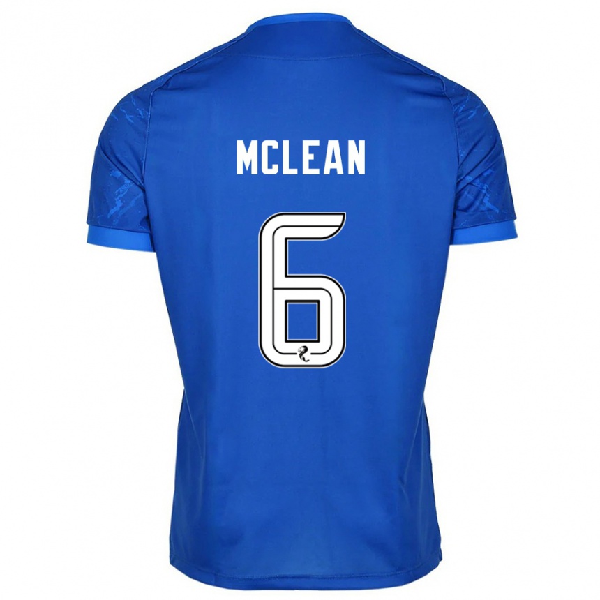 גברים כדורגל אלווי מקלין #6 כחול לבן ג'רזי ביתית 2025/26
