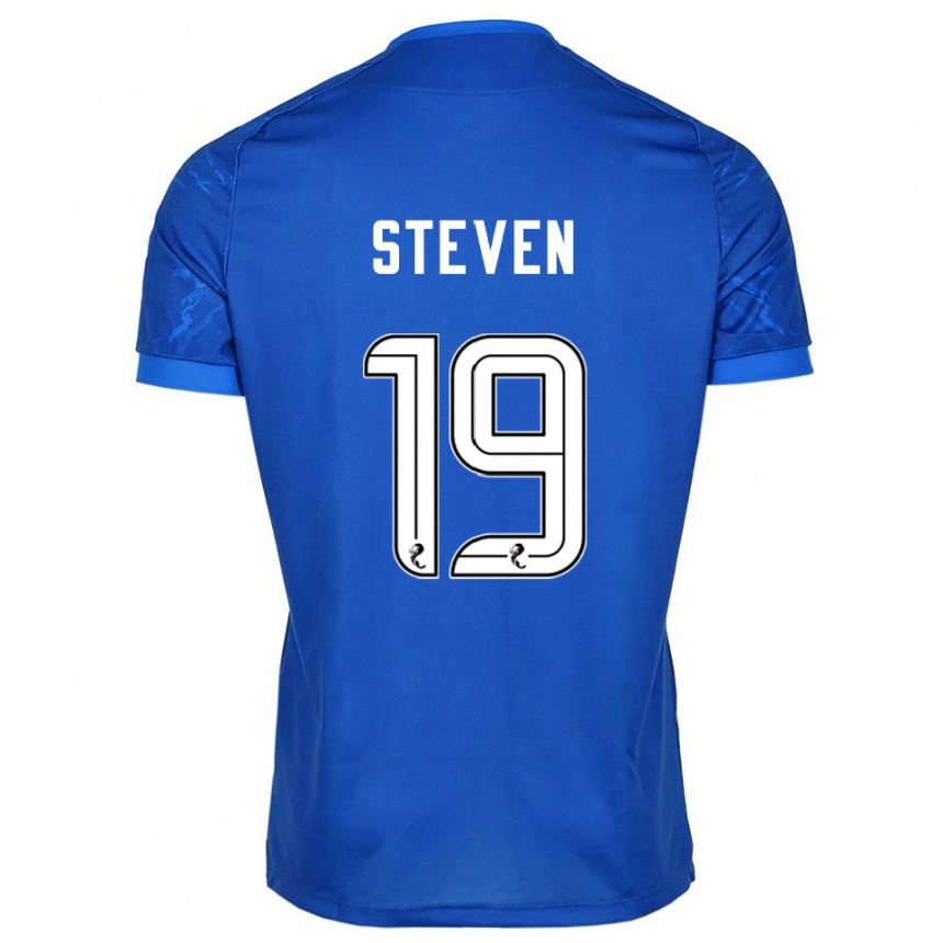 גברים כדורגל טיילור סטיבן #19 כחול לבן ג'רזי ביתית 2025/26