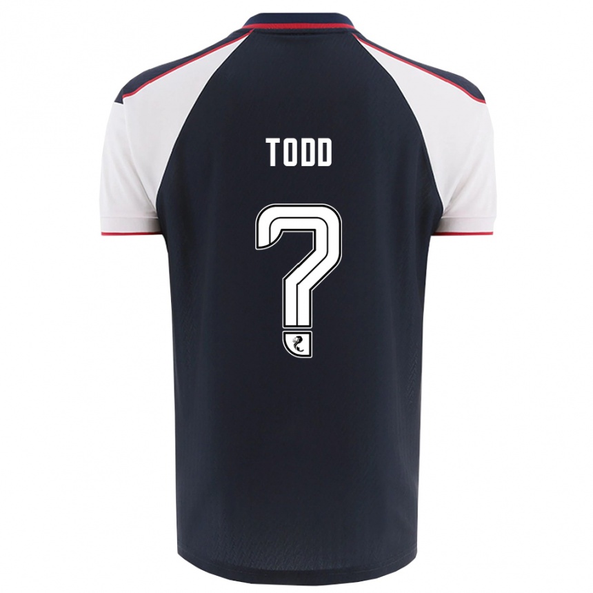 גברים כדורגל Shannon Todd #0 כחול נייבי לבן ג'רזי ביתית 2025/26