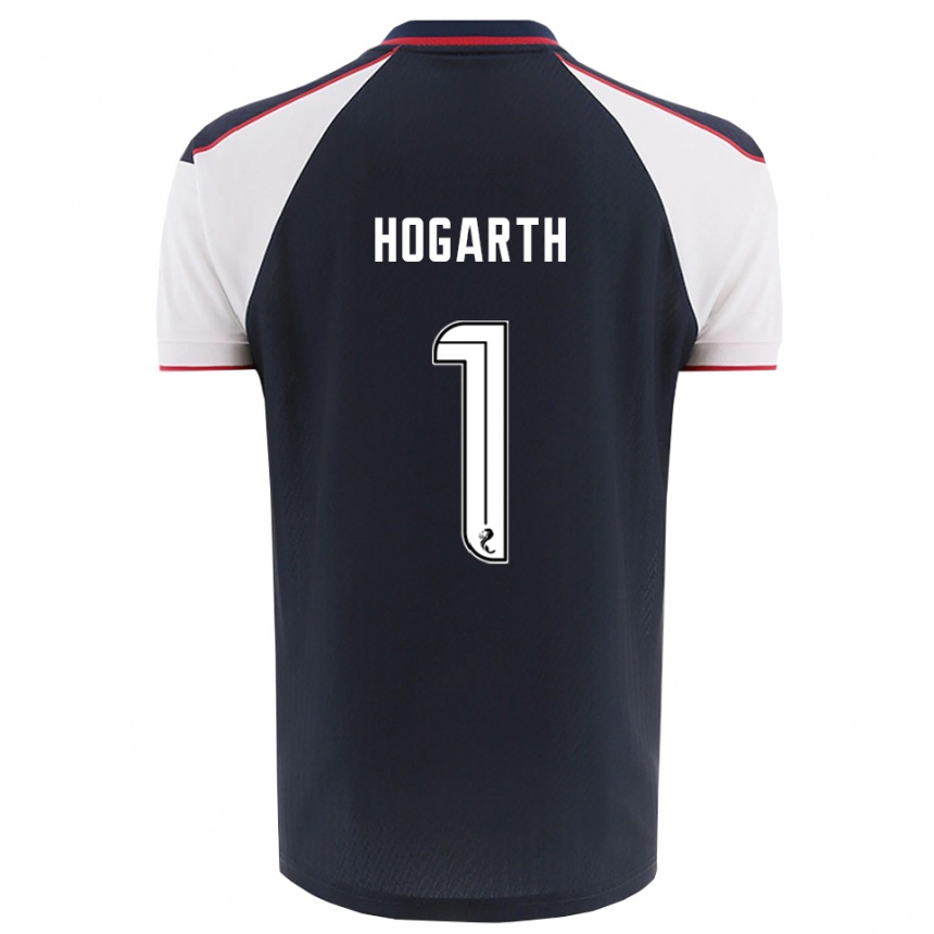 גברים כדורגל ניקי הוגארת #1 כחול נייבי לבן ג'רזי ביתית 2025/26