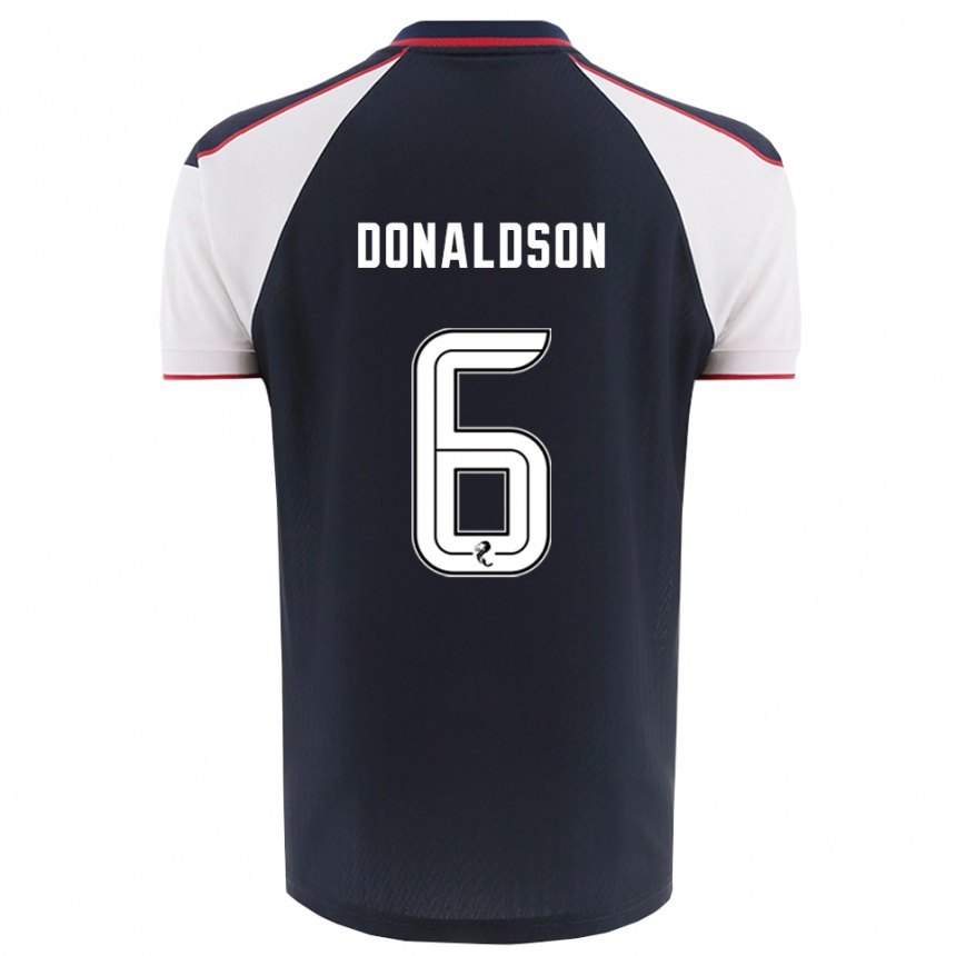 גברים כדורגל קול דונלדסון #6 כחול נייבי לבן ג'רזי ביתית 2025/26