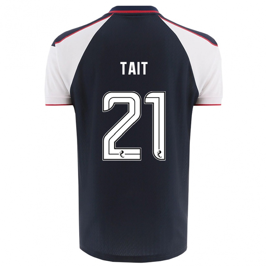 גברים כדורגל דילן טייט #21 כחול נייבי לבן ג'רזי ביתית 2025/26