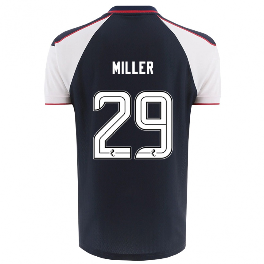 גברים כדורגל Calvin Miller #29 כחול נייבי לבן ג'רזי ביתית 2025/26