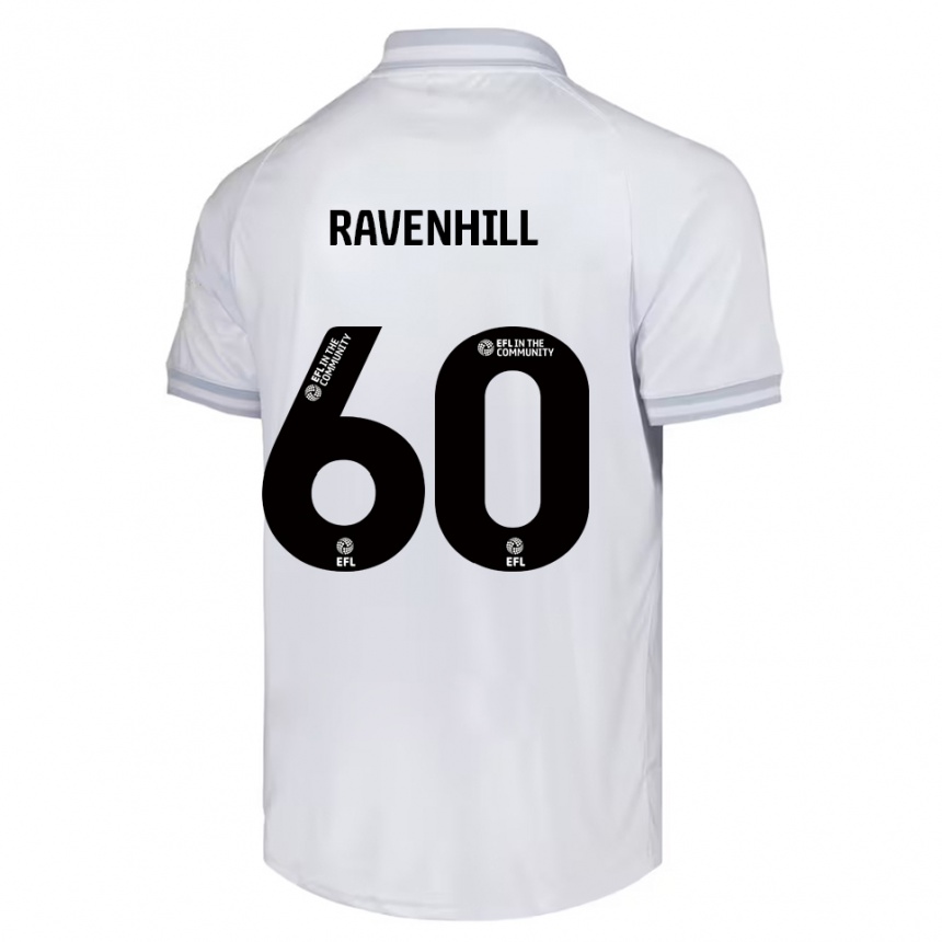 גברים כדורגל Rogan Ravenhill #60 לבן אפור שחור הרחק ג'רזי 2025/26