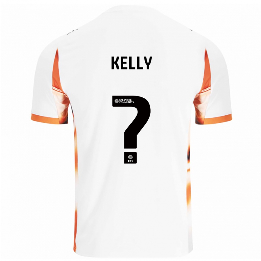 גברים כדורגל Molly Kelly #0 לבן כתום שחור הרחק ג'רזי 2025/26