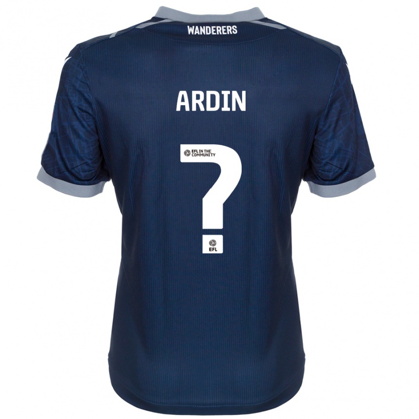 גברים כדורגל Chloe Ardin #0 כחול נייבי אפור הרחק ג'רזי 2025/26