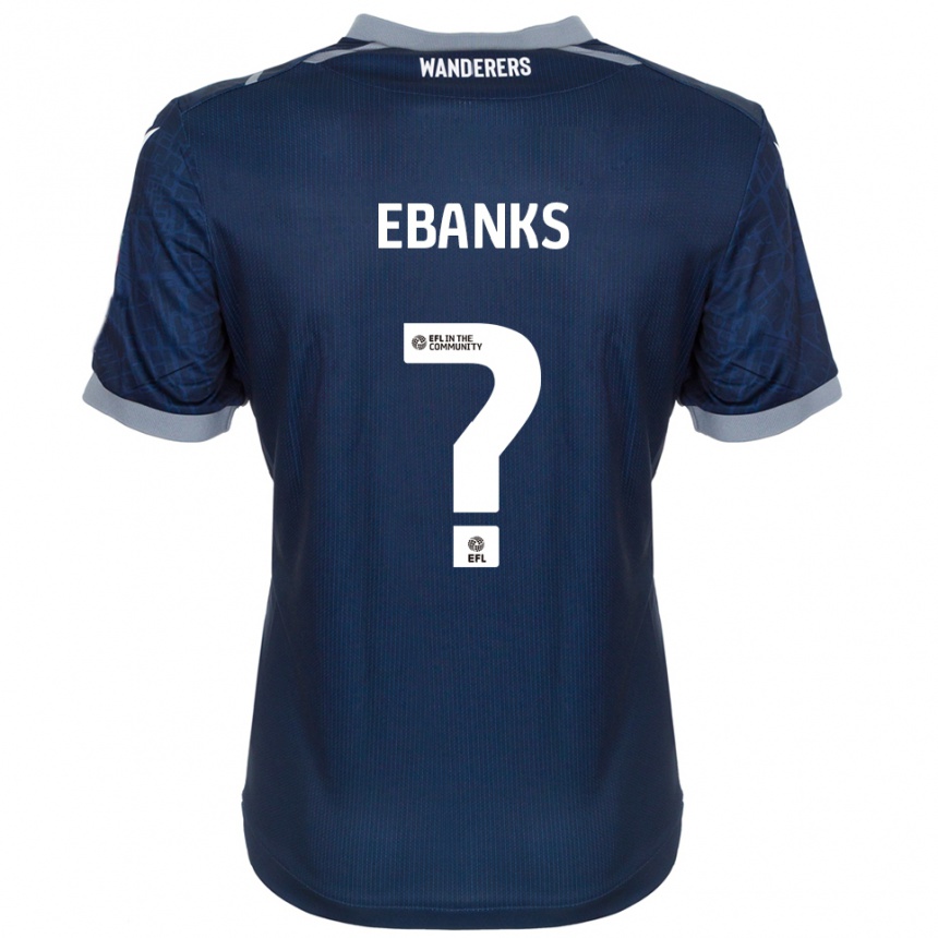 גברים כדורגל Eve Ebanks #0 כחול נייבי אפור הרחק ג'רזי 2025/26