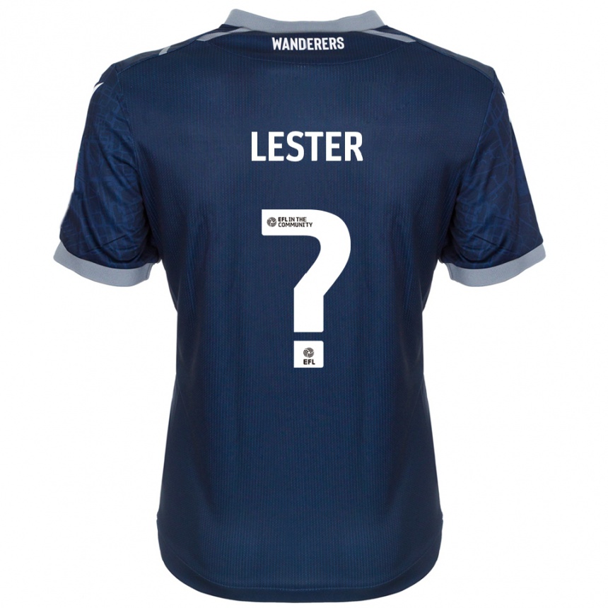 גברים כדורגל Matilda Lester #0 כחול נייבי אפור הרחק ג'רזי 2025/26