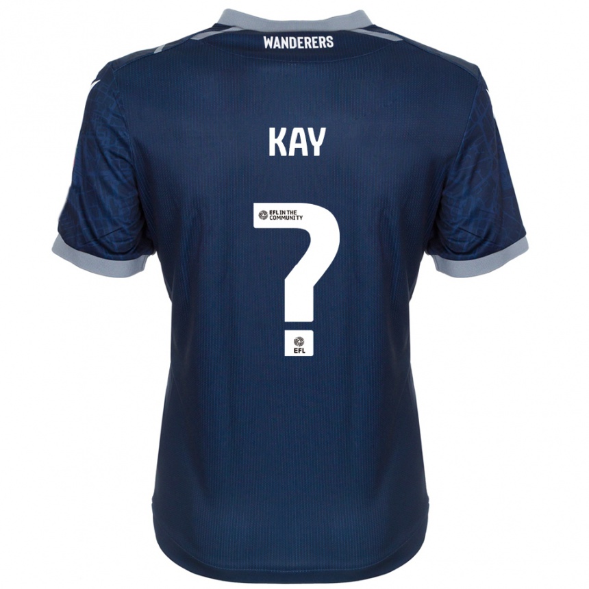 גברים כדורגל Molly Kay #0 כחול נייבי אפור הרחק ג'רזי 2025/26