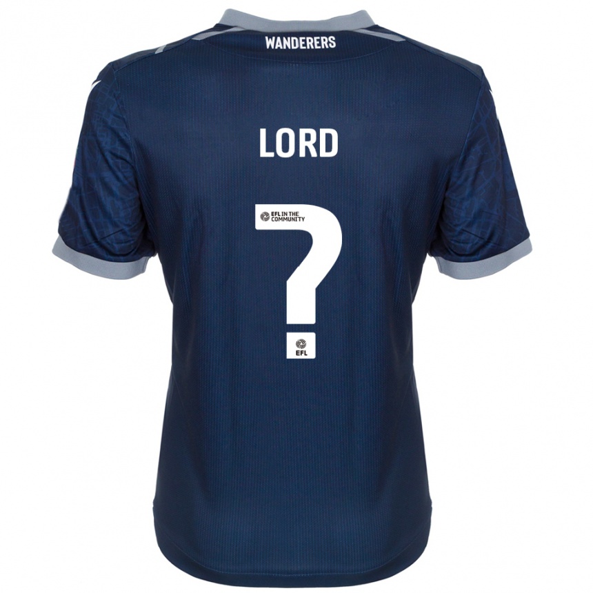 גברים כדורגל Regan Lord #0 כחול נייבי אפור הרחק ג'רזי 2025/26