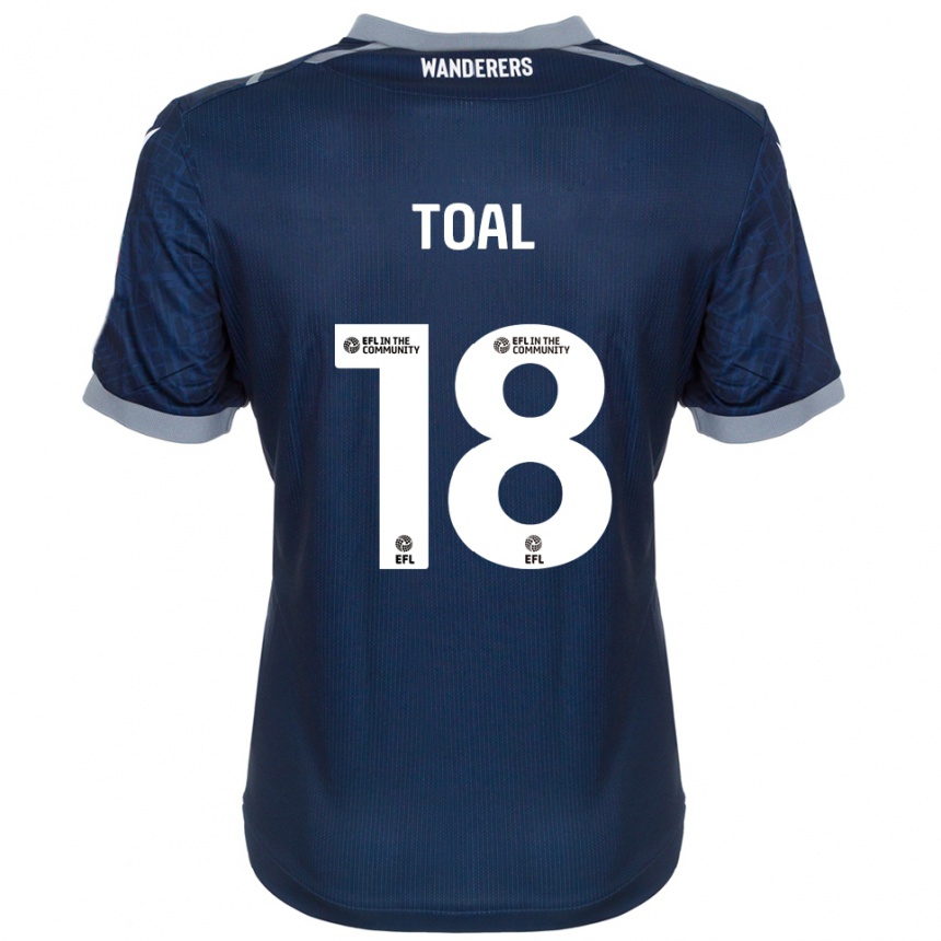 גברים כדורגל אוון טואל #18 כחול נייבי אפור הרחק ג'רזי 2025/26