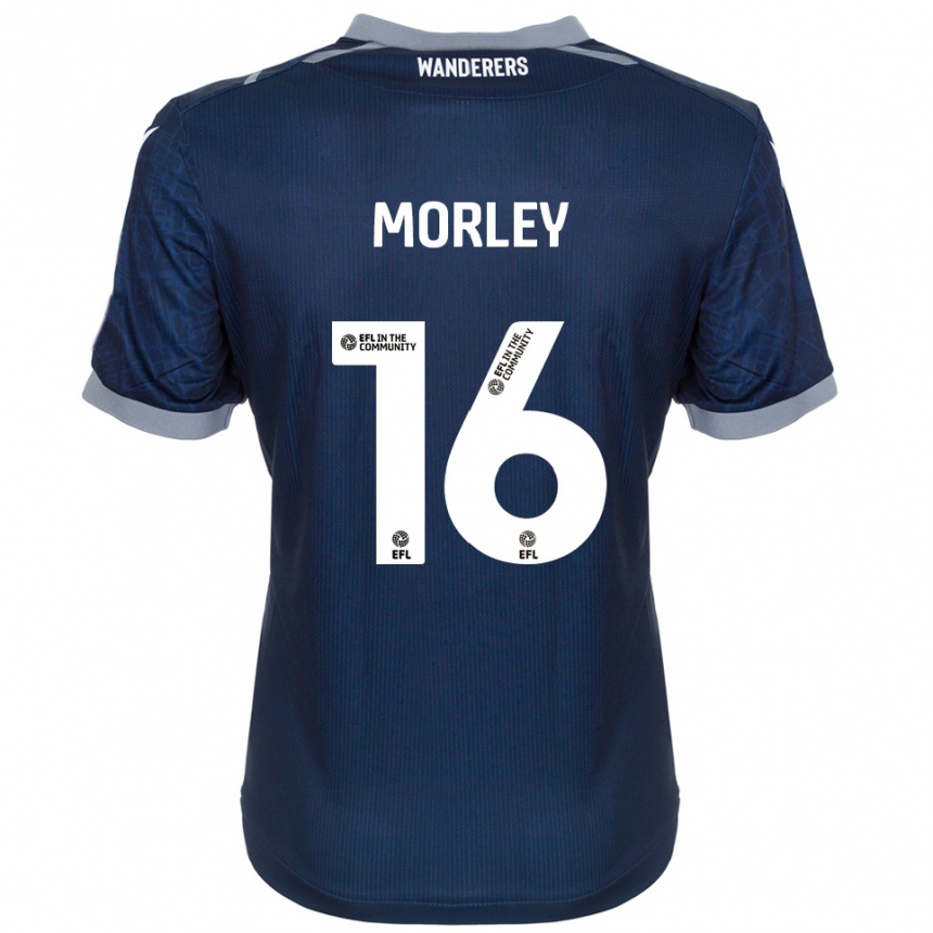 גברים כדורגל ארון מורלי #16 כחול נייבי אפור הרחק ג'רזי 2025/26