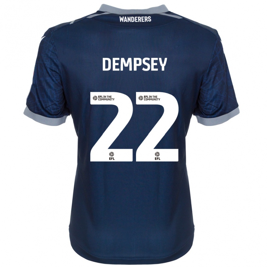 גברים כדורגל קייל דמפסי #22 כחול נייבי אפור הרחק ג'רזי 2025/26