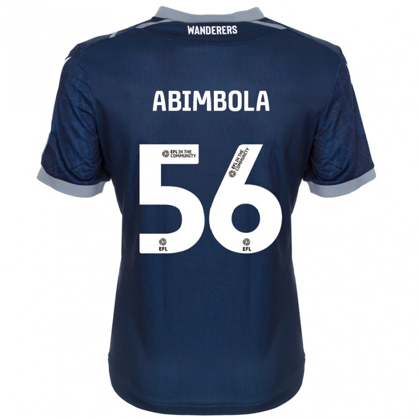 גברים כדורגל אופאולובה דייוויד אבימבולה #56 כחול נייבי אפור הרחק ג'רזי 2025/26