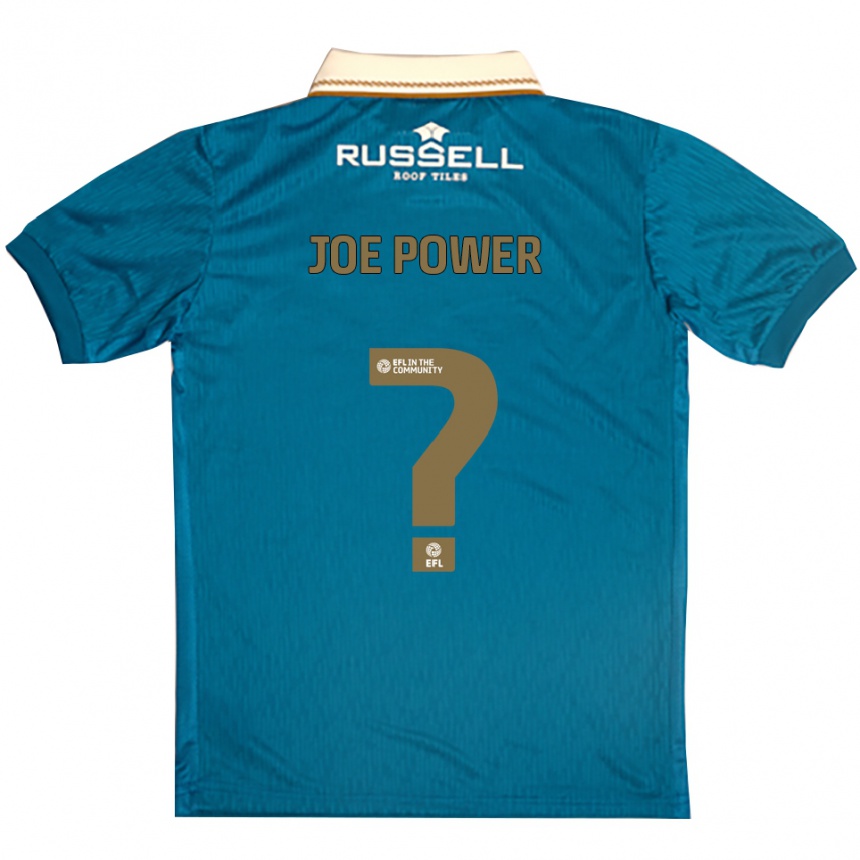 גברים כדורגל John Joe Power #0 תכלת לבן הרחק ג'רזי 2025/26