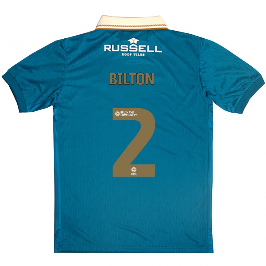 גברים כדורגל Kye Bilton #2 תכלת לבן הרחק ג'רזי 2025/26