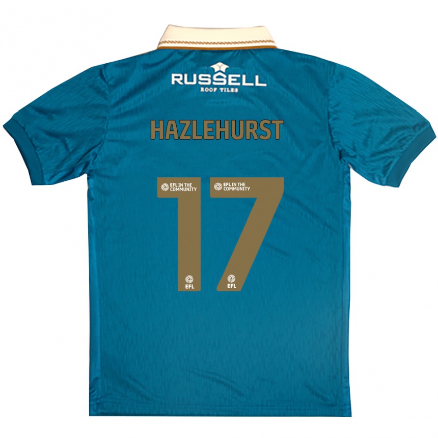 גברים כדורגל ג׳ק הזלהורסט #17 תכלת לבן הרחק ג'רזי 2025/26