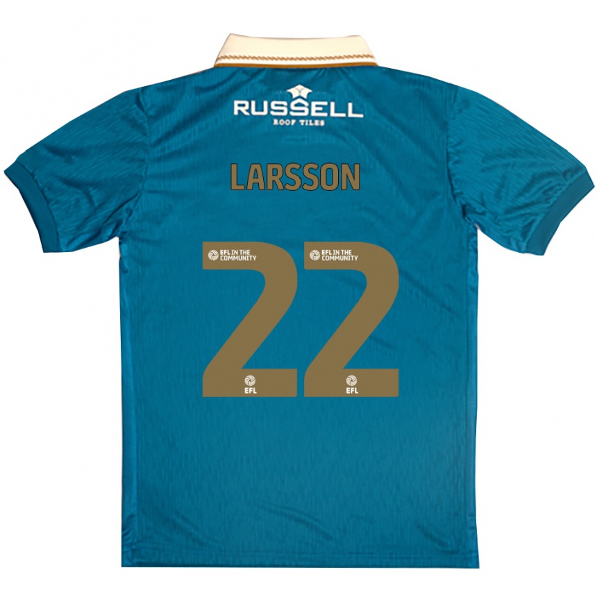 גברים כדורגל ג׳וליאן לארסון #22 תכלת לבן הרחק ג'רזי 2025/26