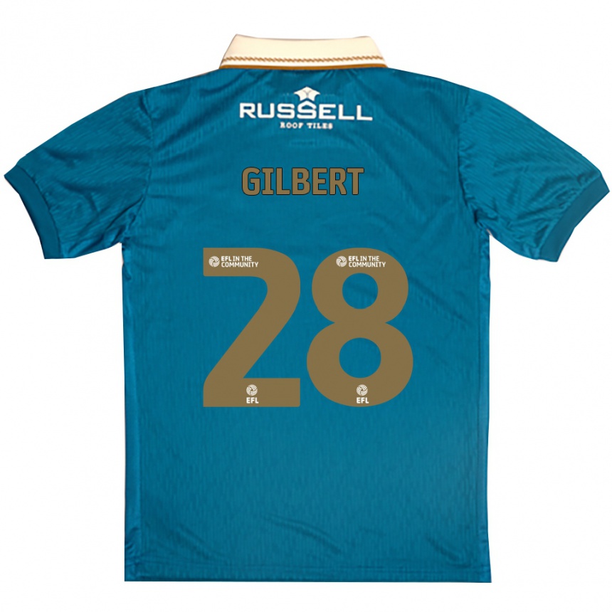 גברים כדורגל Cameron Gilbert #28 תכלת לבן הרחק ג'רזי 2025/26